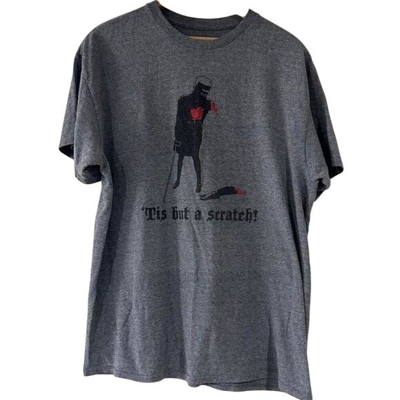 Monty Python Holy Grail Knight Tis But A Scratch! T-shirt, Unisex Size Medium - Picture 1 of 5